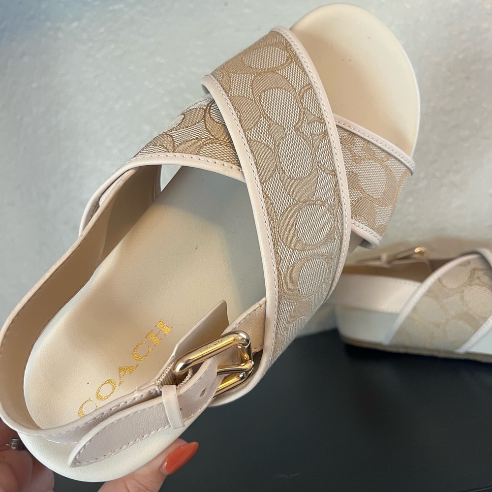 Coach Women’s Adora Signature Sandals - Picture 7 of 11